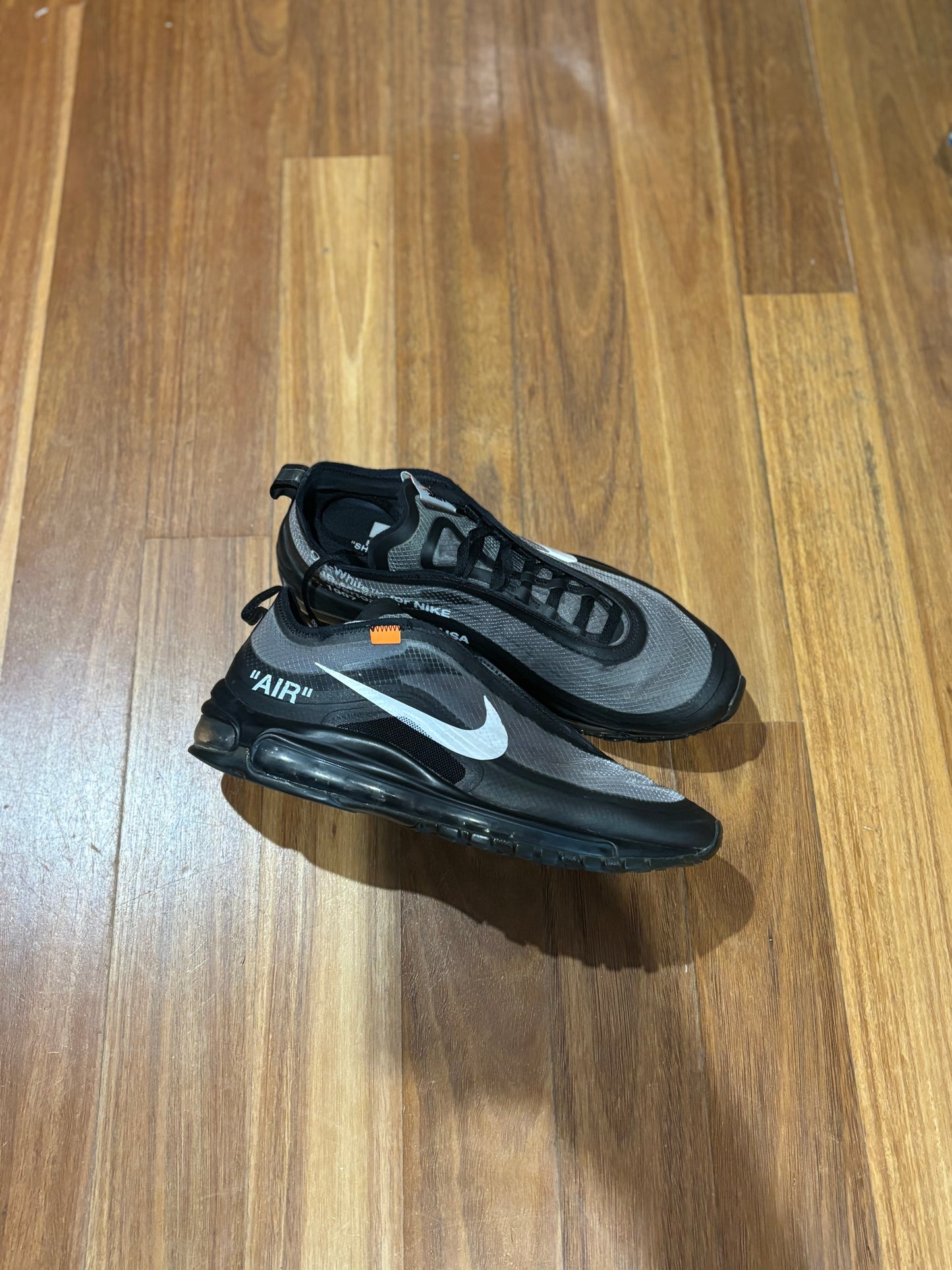 NIKE X OFF WHITE AIR MAX 97 BLACK (MENS) PREOWNED