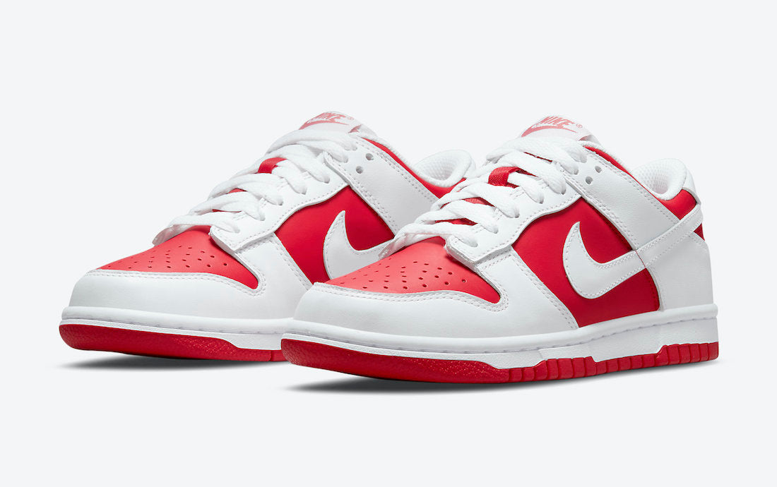 NIKE DUNK LOW CHAMPIONSHIP RED GS (WOMENS)