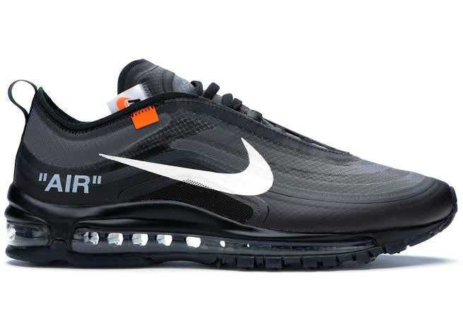 NIKE X OFF WHITE AIR MAX 97 BLACK (MENS) PREOWNED