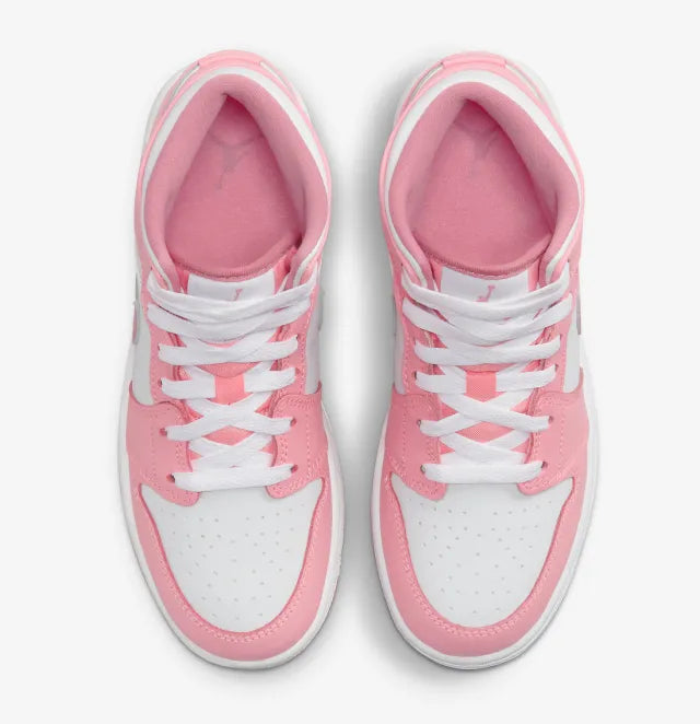 JORDAN 1 MID PINK VALENTINE GS (WOMENS)