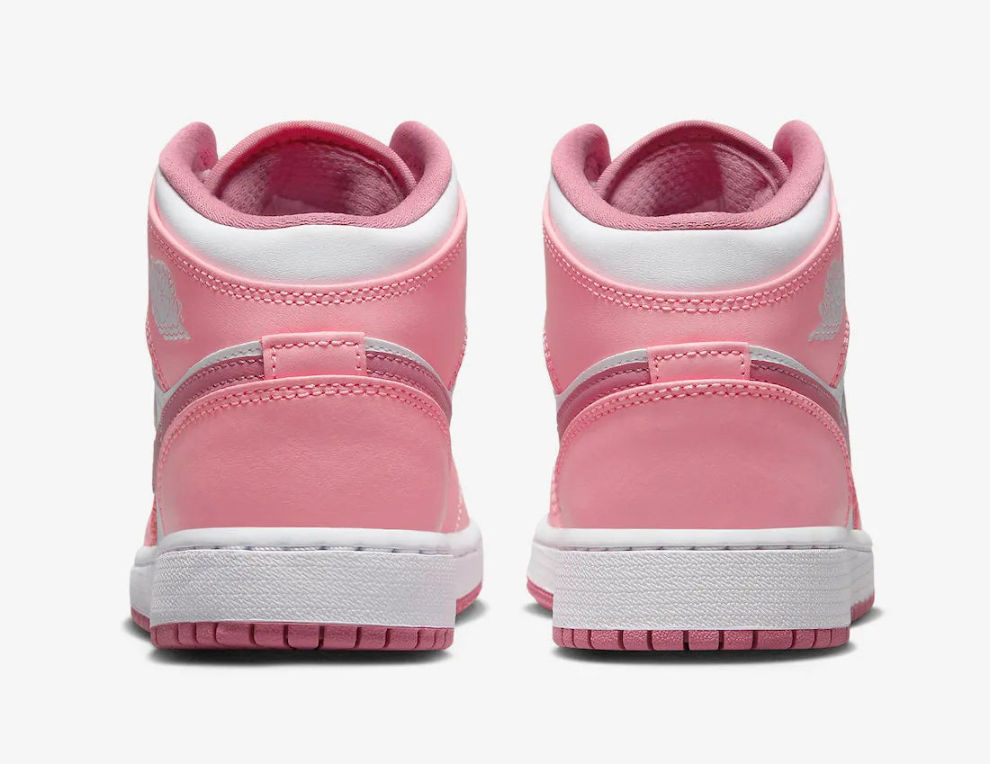 JORDAN 1 MID PINK VALENTINE GS (WOMENS)