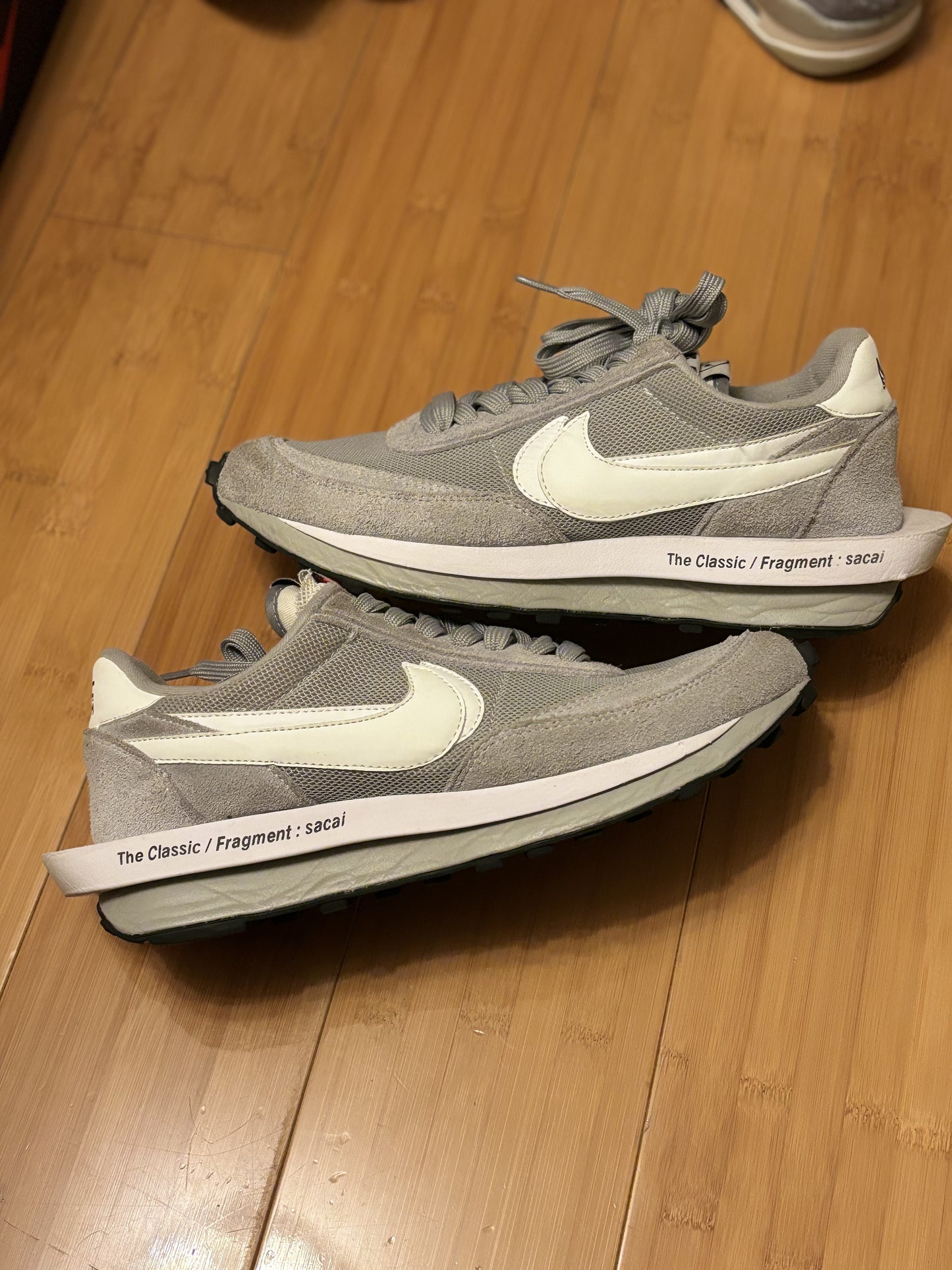 NIKE X SACAI X FRAGMENT LD WAFFLE GREY PREOWNED (MENS)