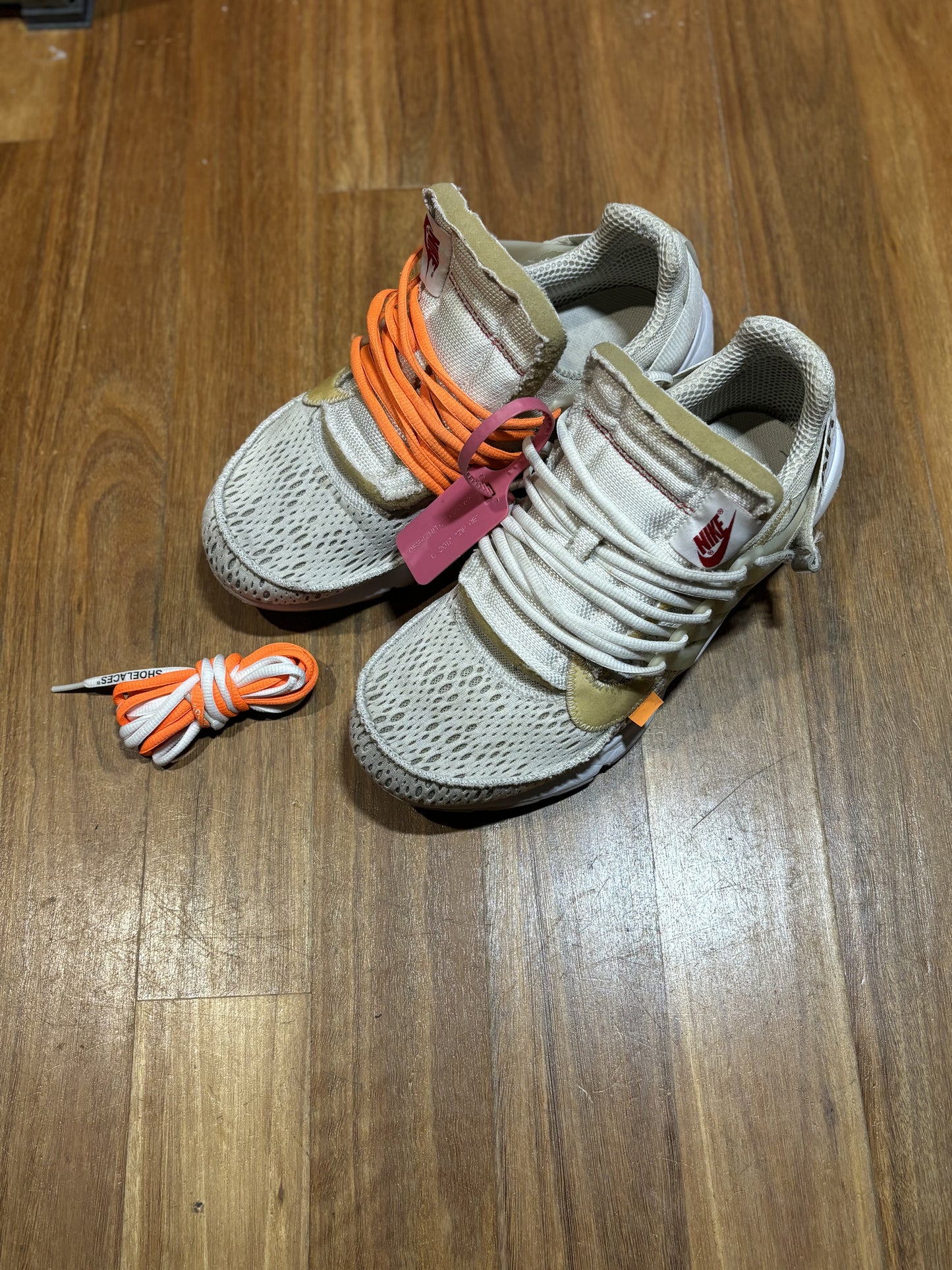 NIKE X OFF WHITE PRESTO WHITE (MENS) PREOWNED