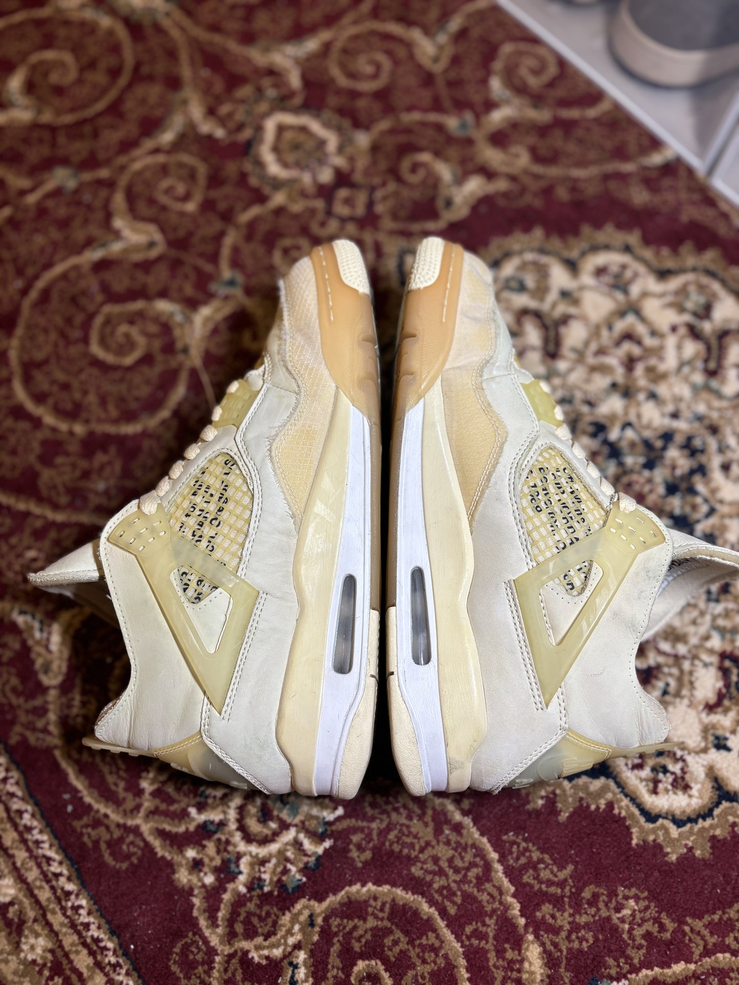 OFF WHITE JORDAN 4 SAIL (WOMENS), (MENS)