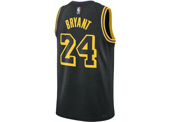 KOBE LA LAKERS MAMBA MENTALITY CITY EDITION JERSEY BLACK