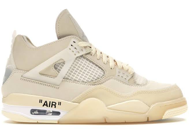 OFF WHITE JORDAN 4 SAIL (WOMENS), (MENS)