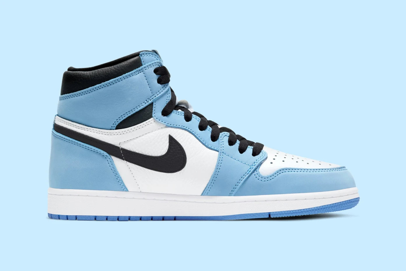 JORDAN 1 HIGH RETRO UNIVERSITY BLUE (MENS)