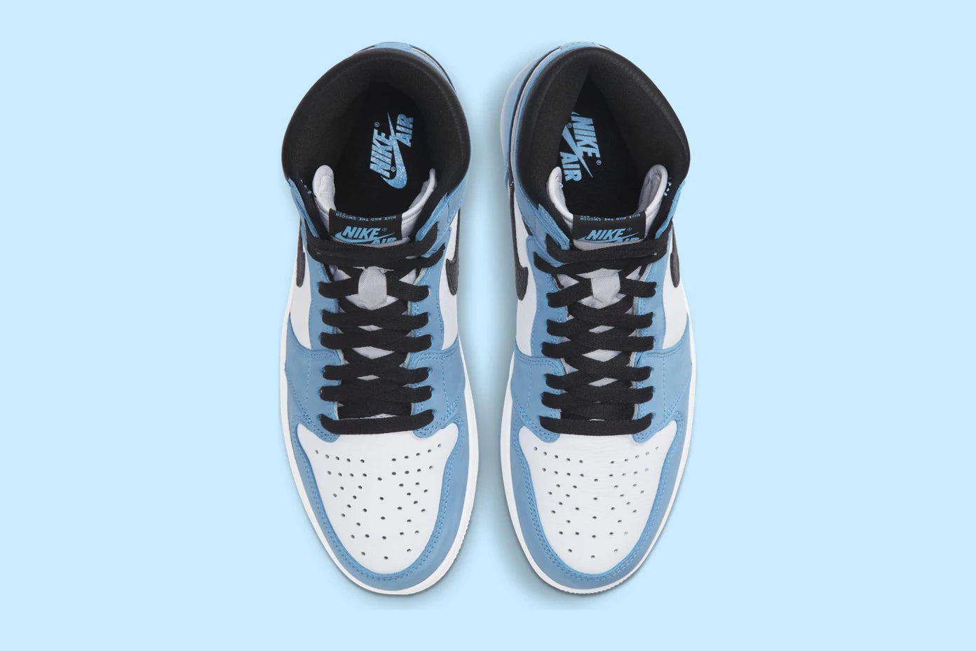 JORDAN 1 HIGH RETRO UNIVERSITY BLUE (MENS)