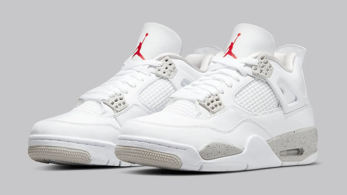 JORDAN 4 RETRO WHITE OREO (MENS)