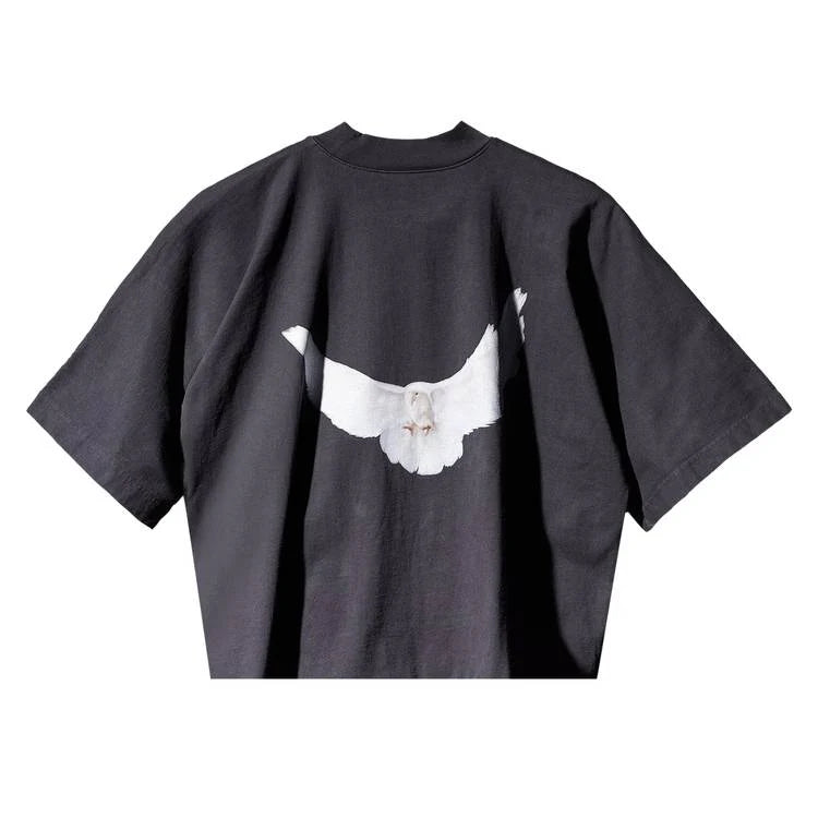 Yeezy Gap Engineered by Balenciaga Cropped Dove No Seam Tee 'Black'