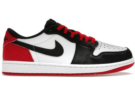 JORDAN 1 LOW OG BLACK TOE GS (WOMENS)