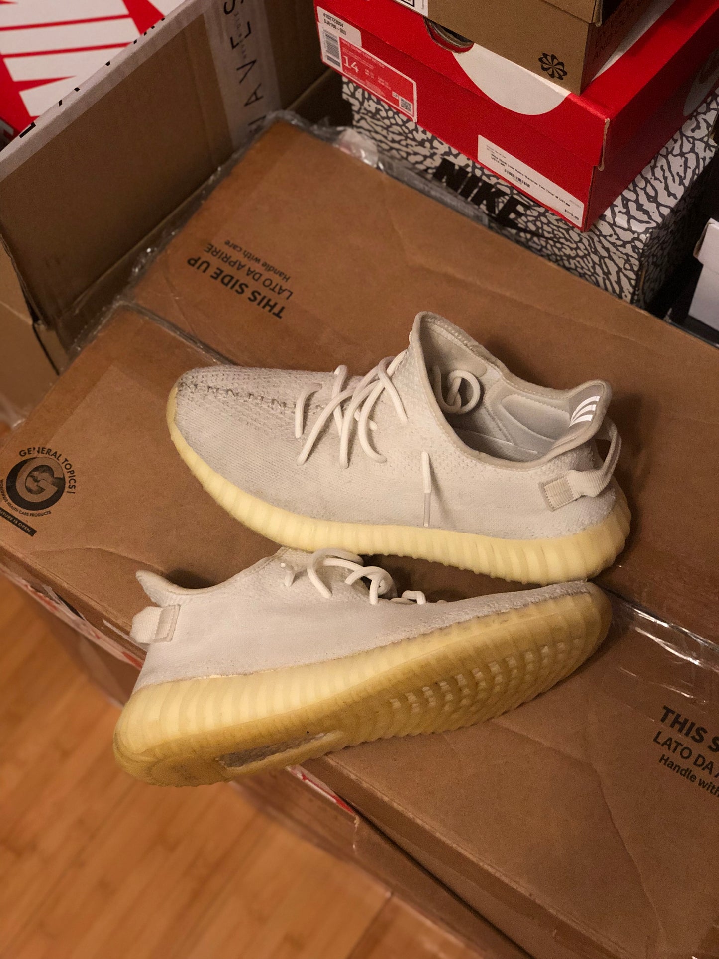 YEEZY 350 CREAM WHITE PREOWNED (MENS)