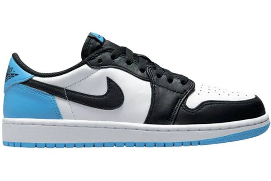 Jordan 1 Low OG Black Dark Powder Blue (Mens)