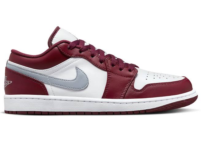 JORDAN 1 LOW BORDEAUX (MENS)