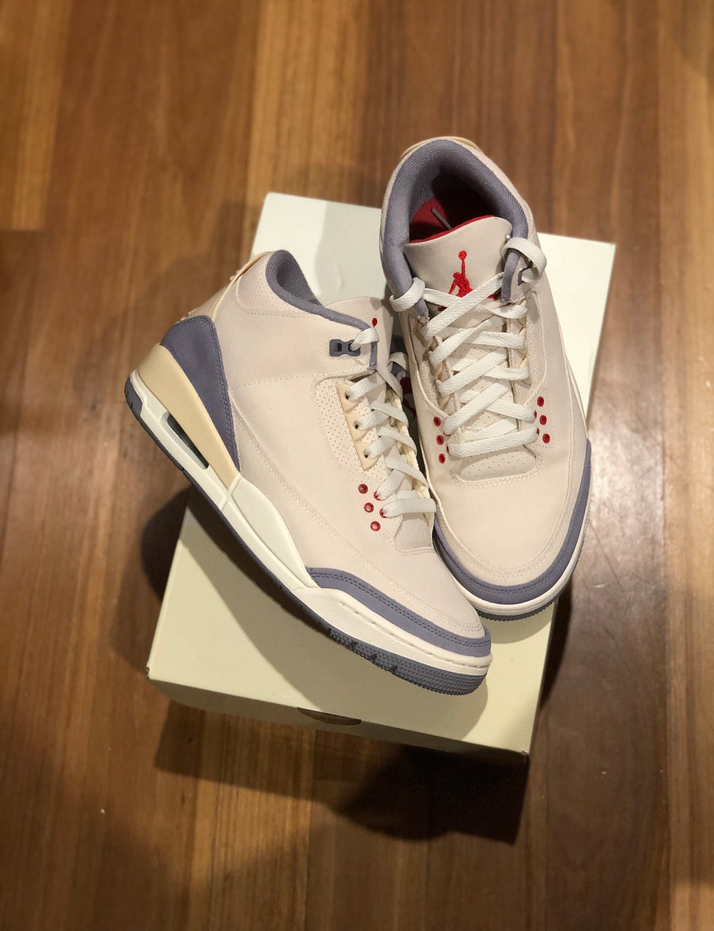 JORDAN 3 MUSLIN US 9 MENS PREOWNED