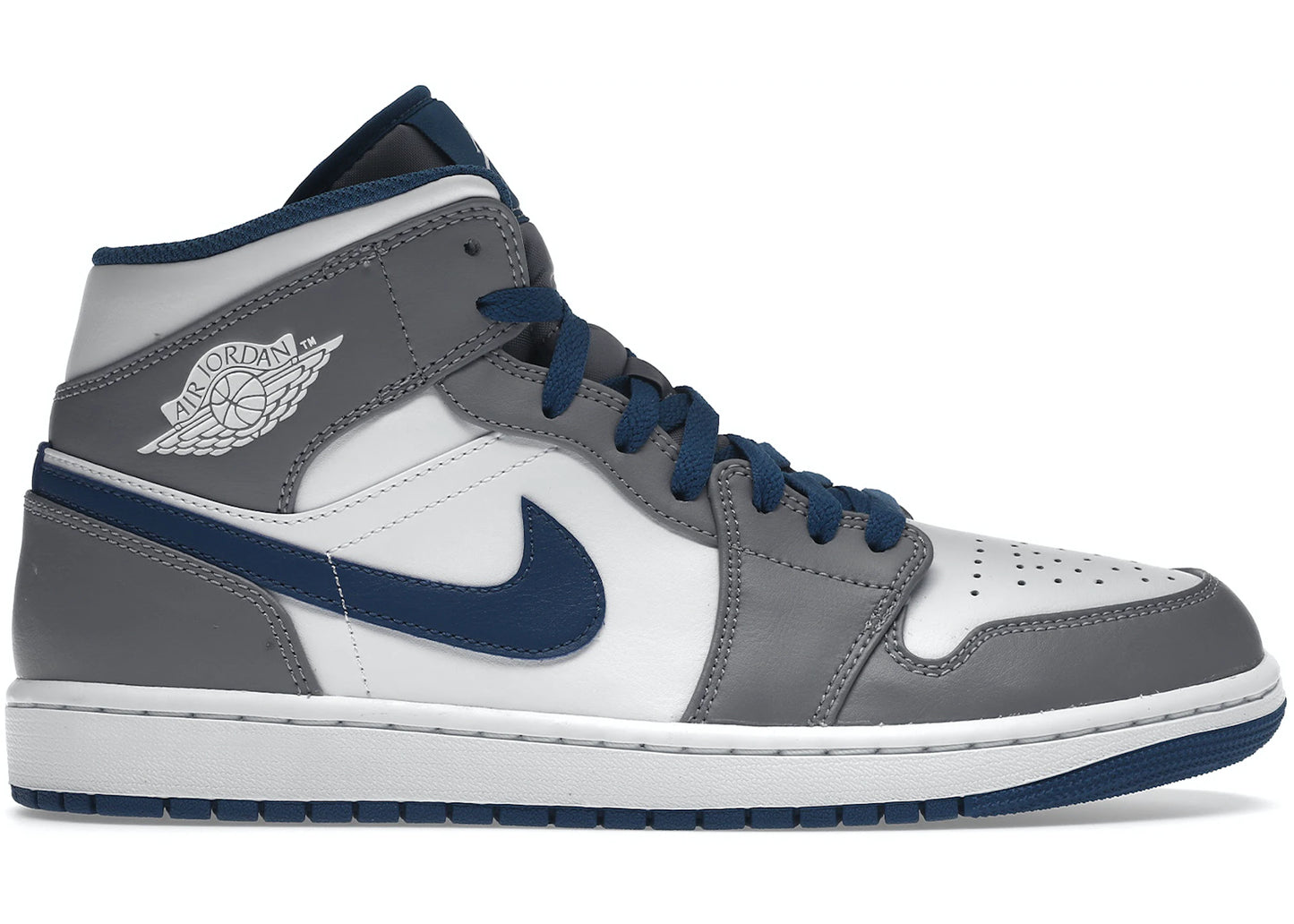 JORDAN 1 MID TRUE BLUE (MENS)