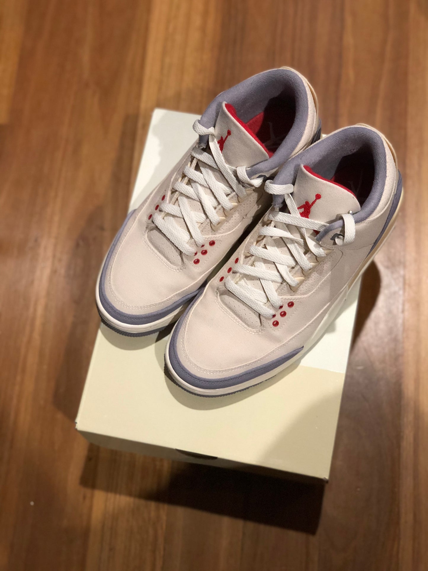 JORDAN 3 MUSLIN US 9 MENS PREOWNED