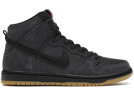 NIKE SB DUNK HIGH ORANGE LABEL BLACK SMOKE GREY (MENS)