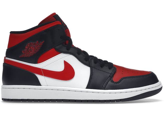 Jordan 1 Mid Fire Red (Mens)